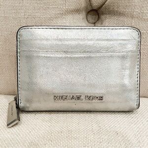 Michael Kors Small Silver Wallet